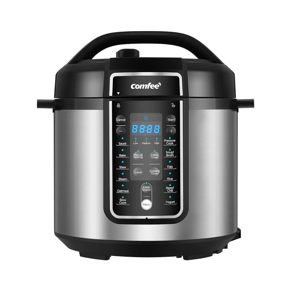 

Многофункциональная программируемая медленная Варка, электрическая многофункциональная кастрюля, пароварка, сковорода, скороварка 6 кварт с 12 предустановленными