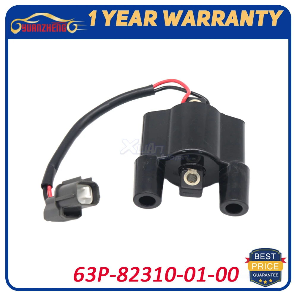 Катушка зажигания F6T557 63P-82310-01-00 60E823100000 для Yamaha F60 4-тактный F150 F50 F75 F90 21121-3722 21121-0720