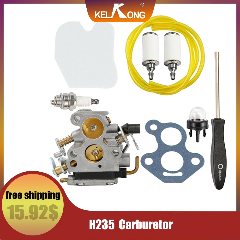 Карбюратор бензопилы KELKONG для Husqvarna 235 235E 236 236E 240 240E запчасти фильтр свечи