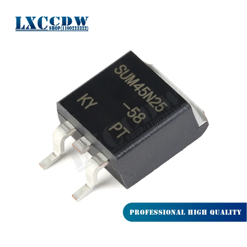 10pcs SUM45N25-58 SUM45N25 TO-263 45N25 SUM65N20-30 SUM110P04-04L SUM110P04-04 N-Channel 250V 45A MOSFET 10pcs SUM45N25-58 SUM45N25 TO-263 45N25 SUM65N20-30 SUM110P04-04L SUM110P04-04 N-Channel 250V 45A MOSFET
