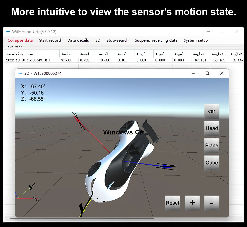 WitMotion WT901WIFI MPU9250 9-осевой беспроводной Инклинометр Акселерометр 3-осевой угловой