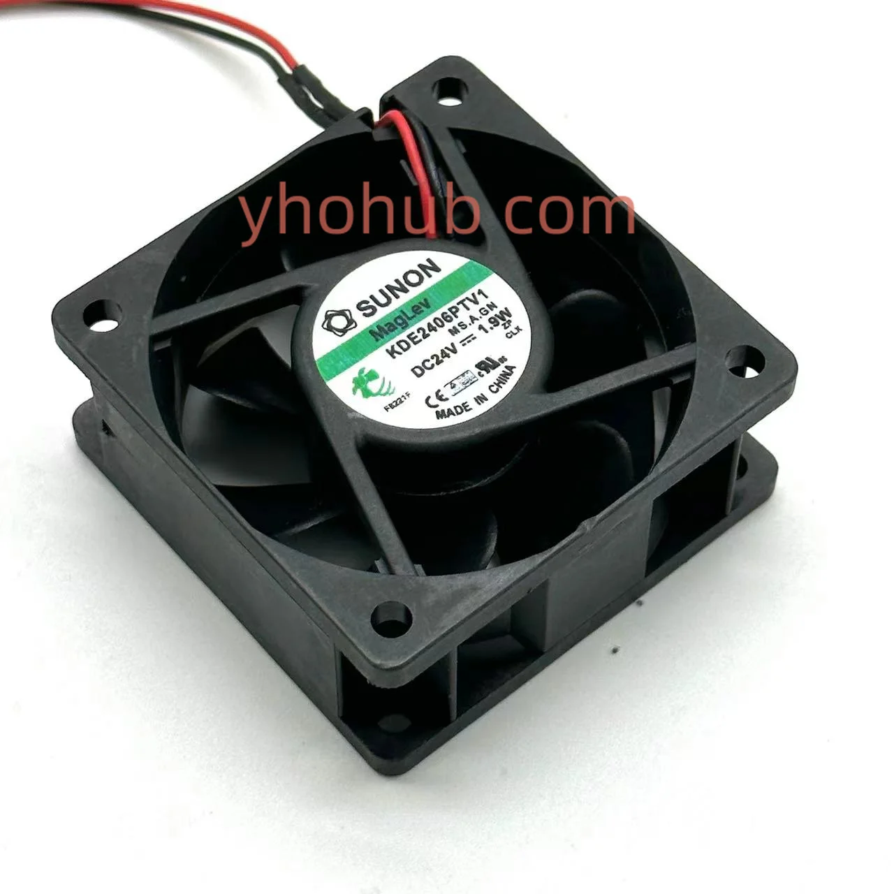 2-проводной Вентилятор охлаждения сервера SUNON KDE2406PTV1 MS.A.GN DC 24 в 1,7 Вт 80x80x25 мм