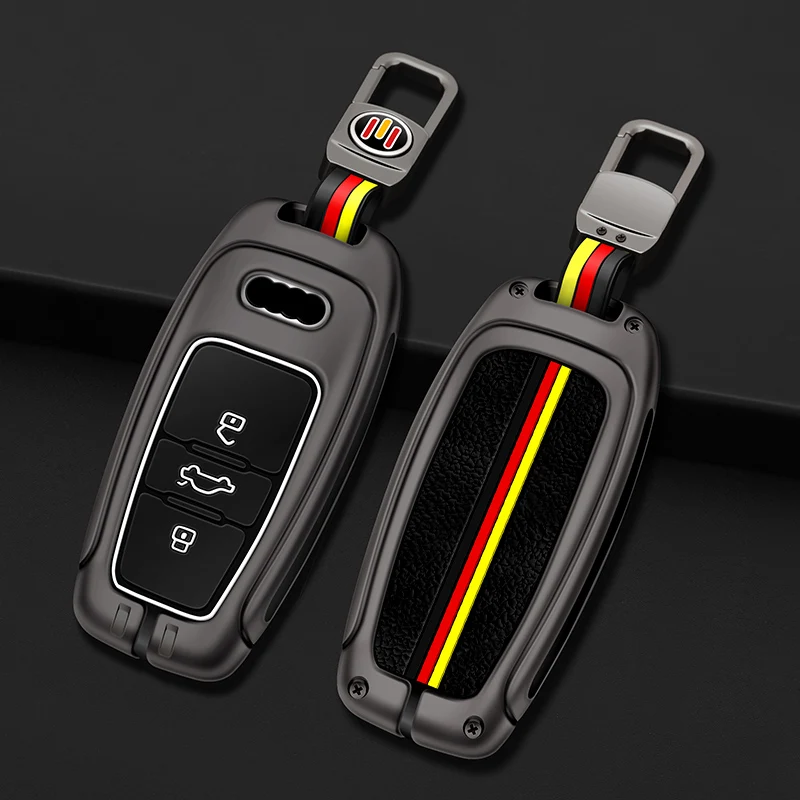 

Car Key Case Cover Key Bag For Audi A1 A2 A3 A4 A5 A6 A6L A7 A8 S4 S5 S7 Q3 Q5 Q7 Quattro R8 RS5 TT RS Keychain Car Accessories