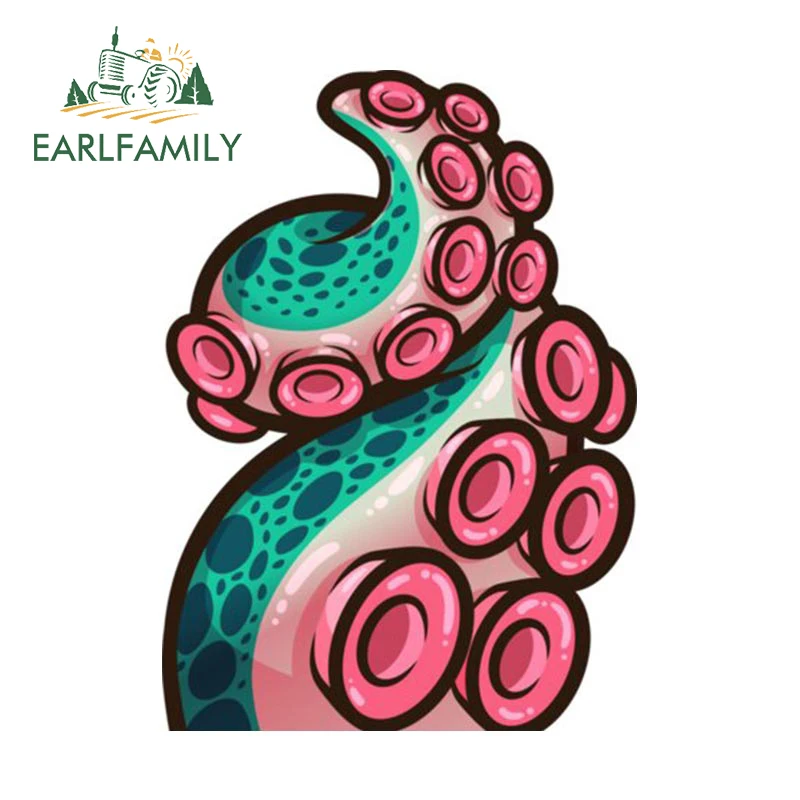 

EARLFAMILY 13 см х 11,9 см на щупальцы автомобильные наклейки модные наклейки на окклюзию с царапинами в багажнике доска для серфинга Декор Автомобильная этикетка
