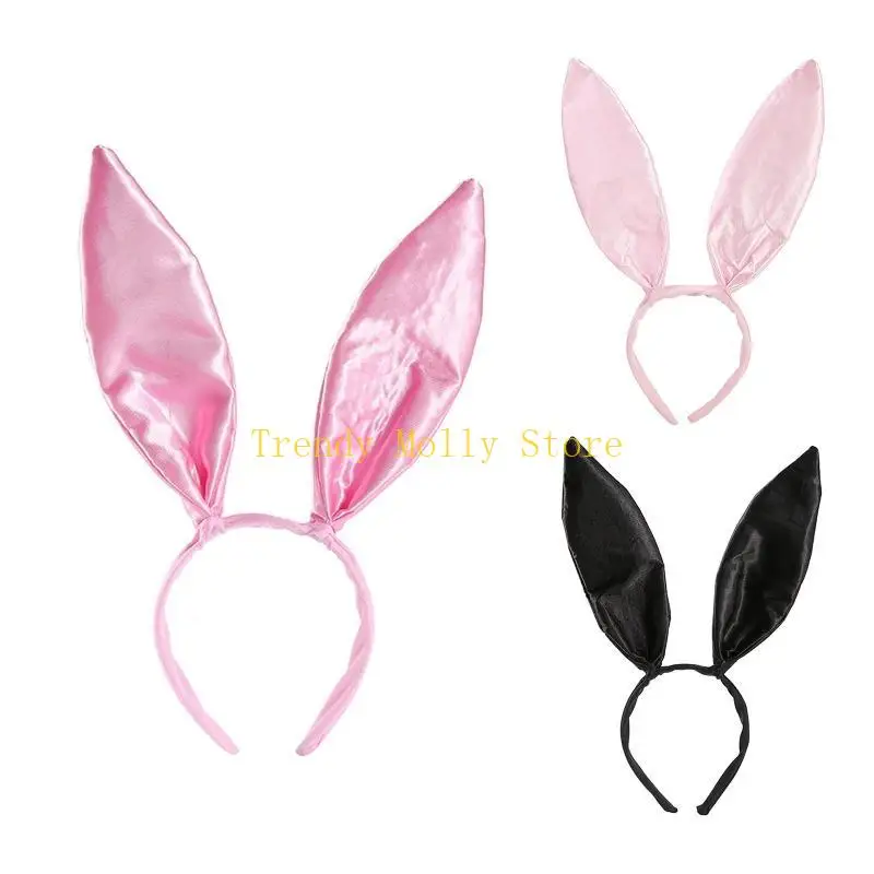 Фото N5KB Bunny Ears Ушная повязка на головокружение Satin Hop Hoop Bunn №4