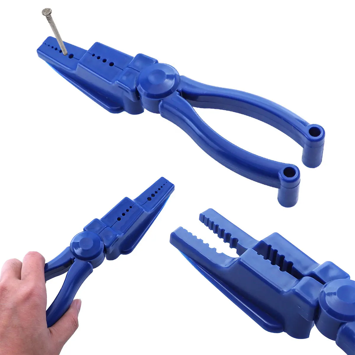 

2022Hammering Safety Pliers Plastic Hammering Nails Holder Anti-smashing Safety Nail Tamper Finger Joint Pliers Home Tool Auxili
