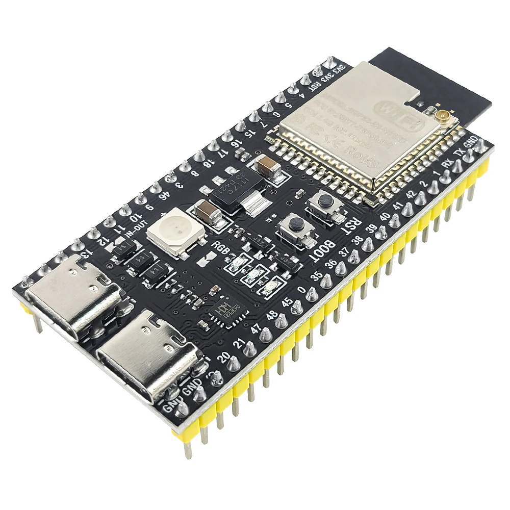 Фото Плата разработки ESP32 S3 с комплектом адаптеров расширения, модуль Wi-Fi 2.4G и Bluetooth, MCU ESP32-S3 N16R8, 44-контактный Type-C, ESP32-S3 №4