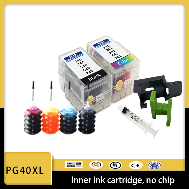 Умный картридж PG40 CL41 PG-40 CL-41 совместимый с принтером Canon Pixma MP150 MP160 MP180 MP190 MP210 MP220 MP450