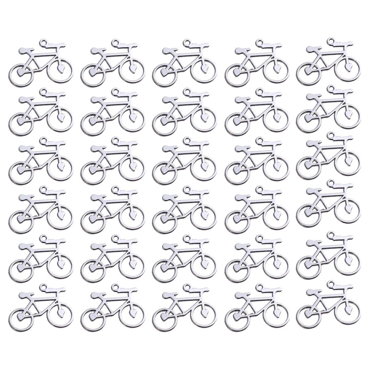 

30 Pcs Alloy Pendant Charm DIY Charms Cycle Accessories Jewelry Bike Accesories Filigree for needlework