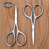 spartan man beard scissors stainless steel grooming eyebrow zigzag scissors office supplies sewing tools cross stitch scissors