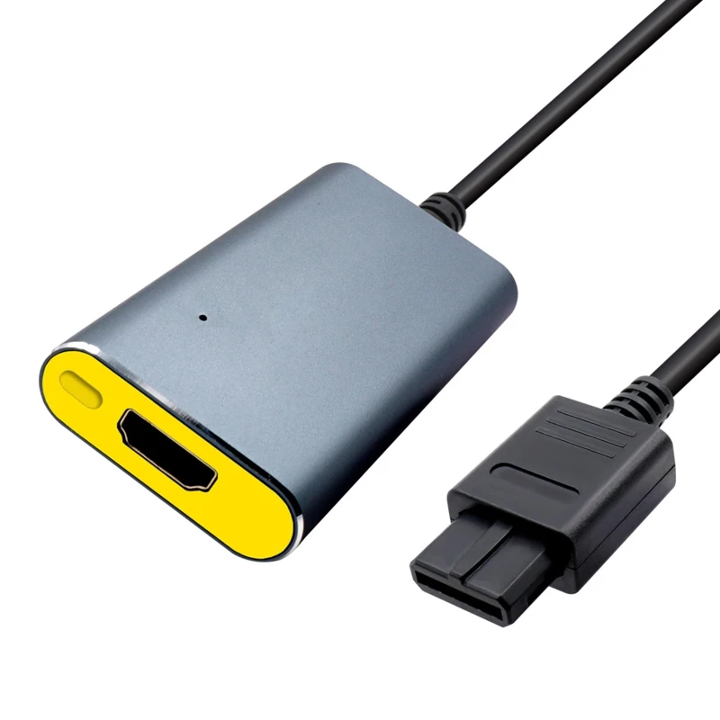 

480P HDMI-compatible LineDoubler Adapter ConverterN64/NGC/SNESS-video/Composite to HDMI-compatible Adapter Connector