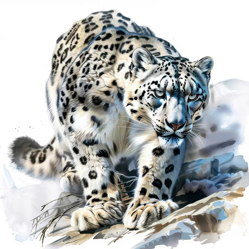 

Настенные наклейки Snow Leopard Clipart