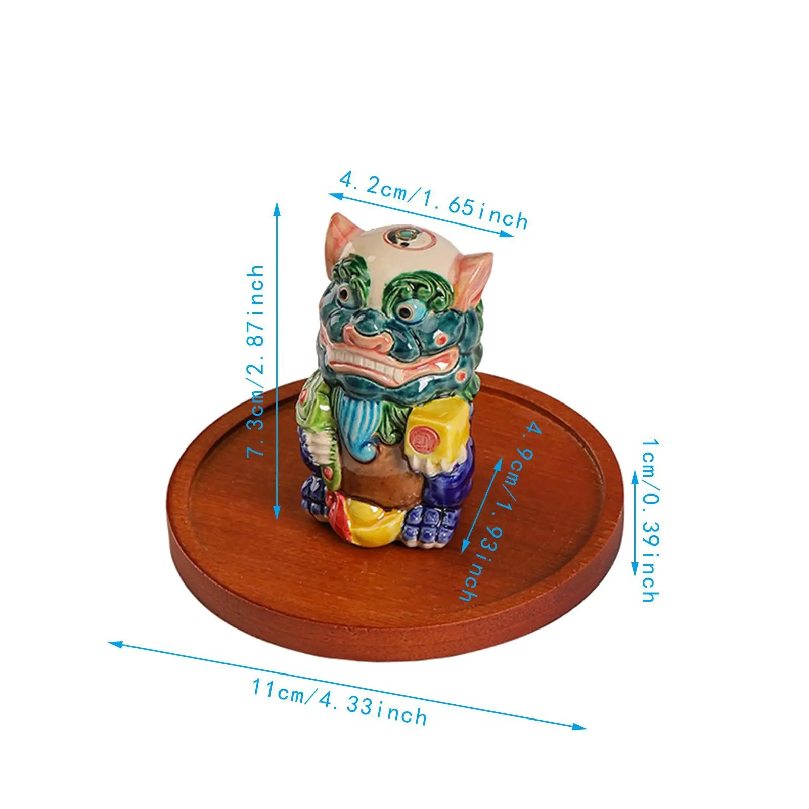 Китайская статуя льва держатель для благовоний керамическая скульптура декора