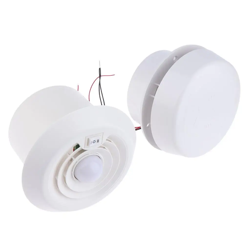 

4.6'' RV Roof Vent Plumbing & LED Ceiling Dome Light & Rocker Siwtch