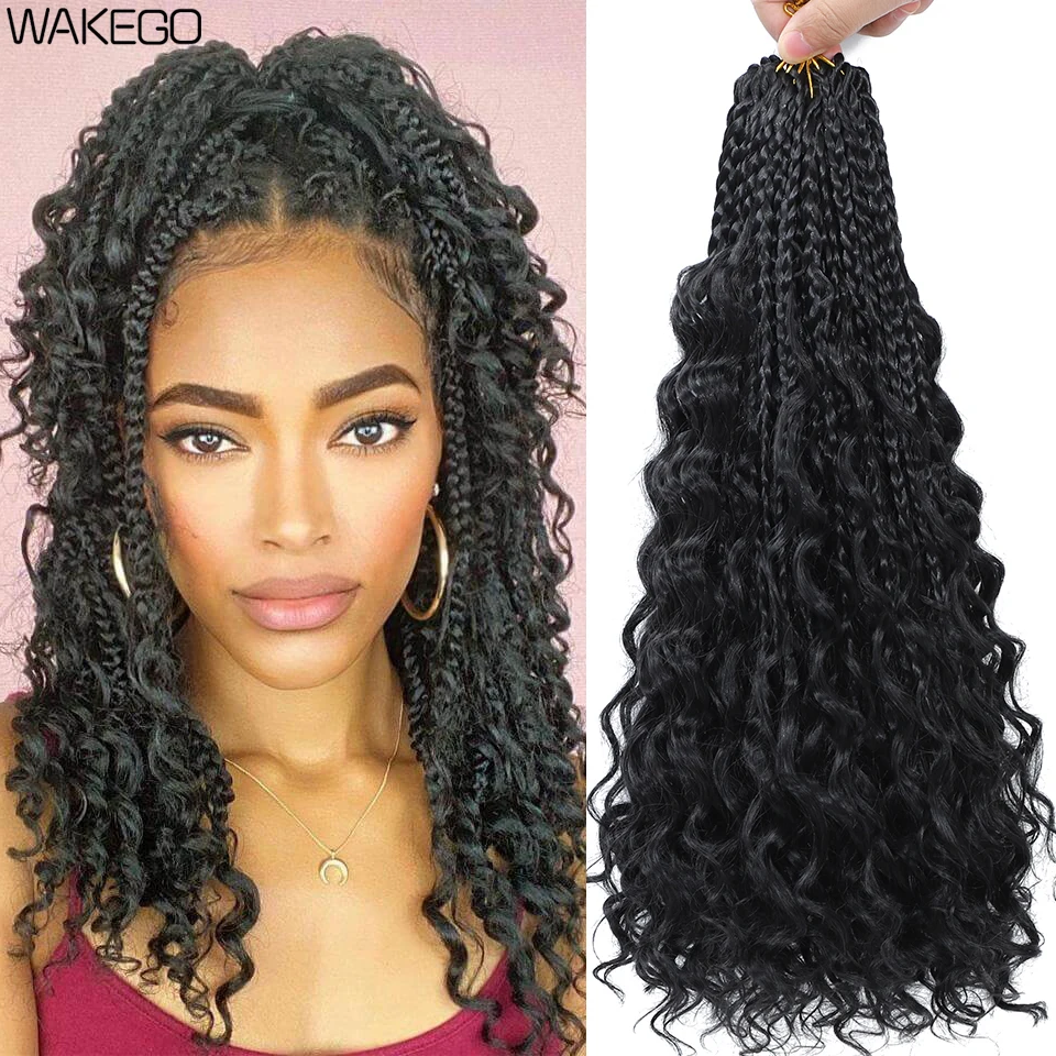 14 дюймовые косички в стиле бохо для волос кудрявые кончики 6 упаковок вязания