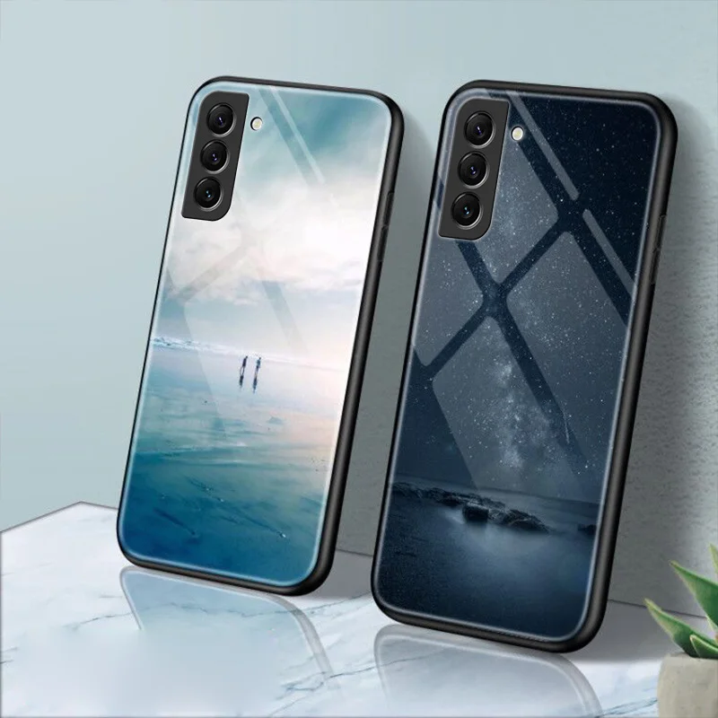

Cool Scenery Case for Samsung Galaxy A53 A52 A52S A33 A32 A22 A13 5G A12 A50 A51 A70 A71 A72 A21S A03 A01 Tempered Glass Cover