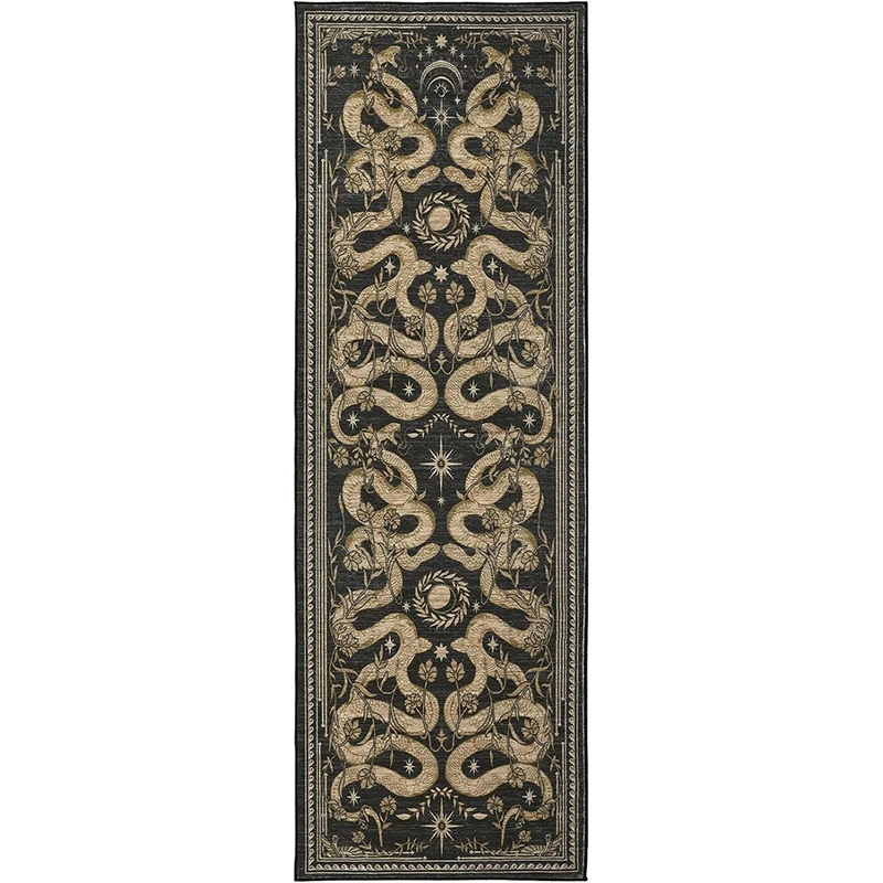 Зеленый пасторальный ковёр из полиэстера