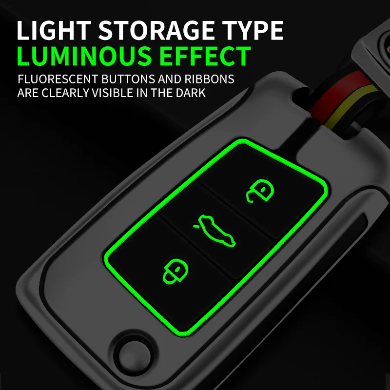 Чехол для автомобильного ключа VW Volkswagen Golf 7 MK7 Tiguan MK2 Skoda Octavia A7 Seat Tarraco Auto аксессуары