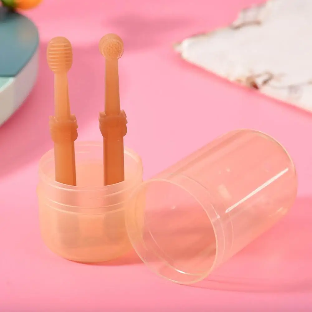 

Wear-resistant Durable Tooth Care Infant Toddler Oral Caring Ultra-soft Toothbrush Baby Dental Toothbrush Daily Use