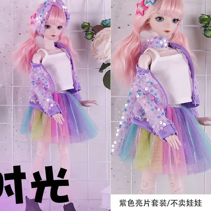 60cm bjd cloth Maid Lolita dress JK full set doll clothes  1/3 Doll fullset Suit no shoes Doll Accessories For 60cm Bjd doll images - 6