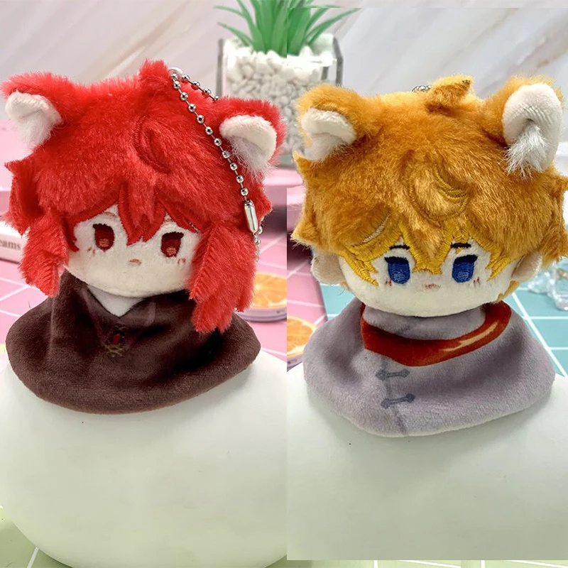 

Cute Genshin Impact Diluc Plushies Cosplay Genshin Tartaglia Diluc Ragnvindr Dolls Mini Fignure Toys Backpack Pendant Keychains