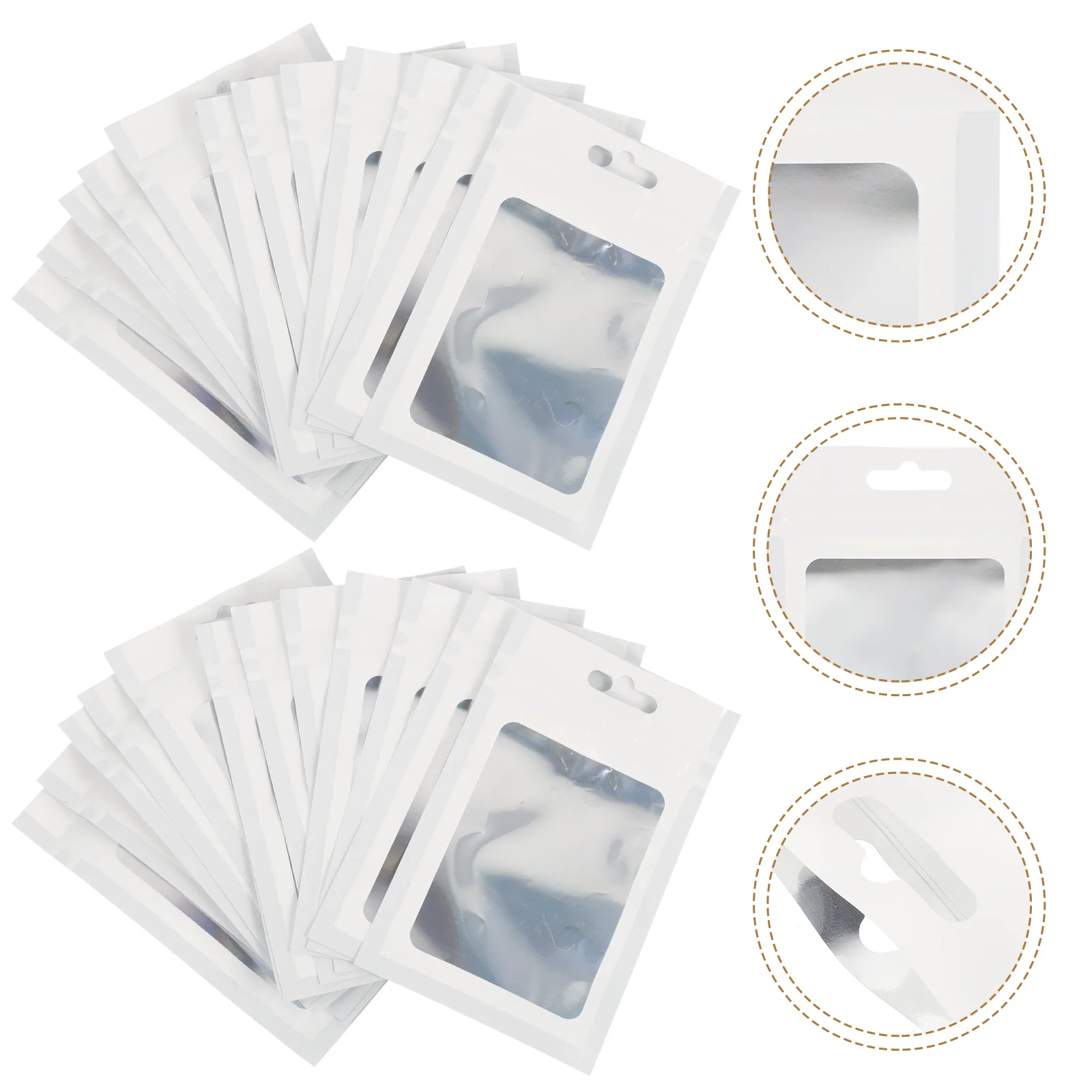 

100pcs Electronic Components Sealing Bags Sealed Storage Bag Jewelry Packing Pouches