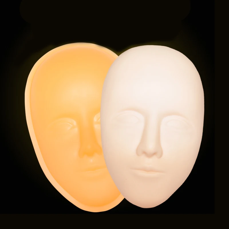 

Microblading 5D Facial Training Head Silicone Practice Permanent Makeup Lip Eyebrow Tattoo Skin Mannequin Doll Face