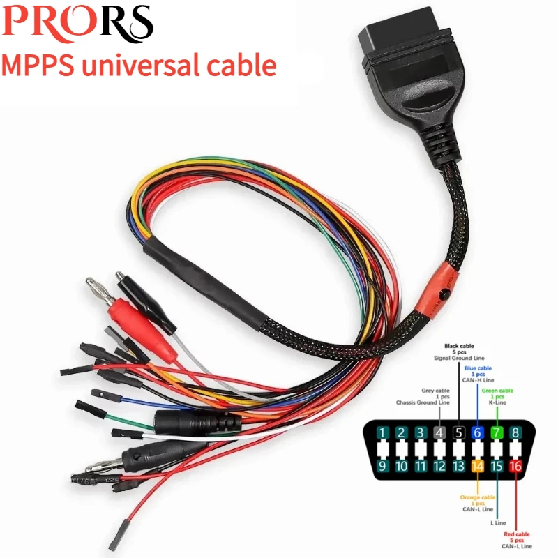 Диагностический адаптер OBD2, MPPS V18/v16/v21/v22, устройство для разборки по OBD, универсальный кабель для ECU, MPPS V21 MPPS