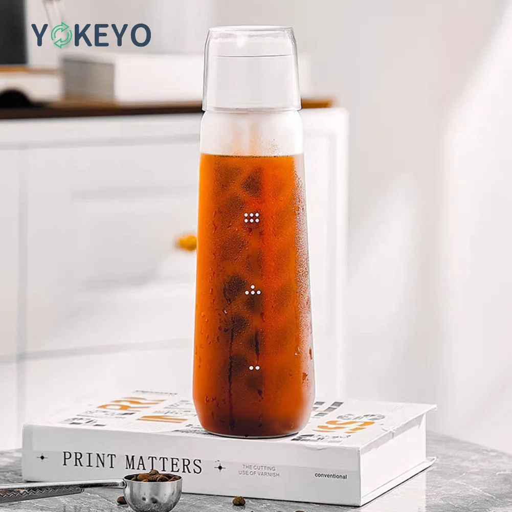 

Cold Brew Coffee Maker Glass Portable Immersion Extraction Cold Brew Iced Coffee Machine Cold Brew Filter Coffee Pots Cafe