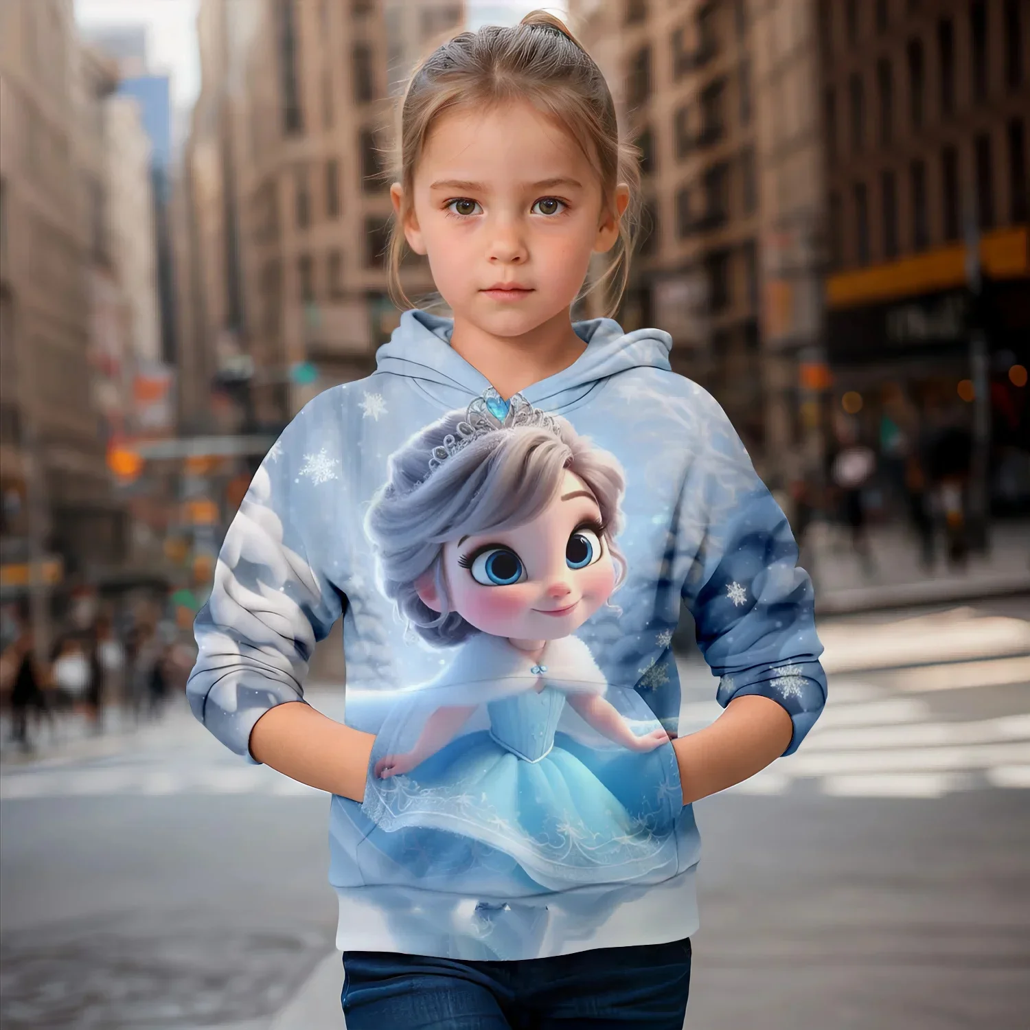 Детская толстовка с капюшоном на осень/зиму