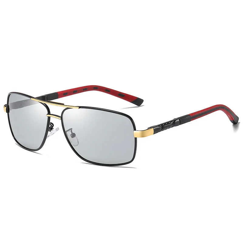

Luxury Men Sunglasses Rectangle Metal Sun Glasses For Women Polarized UV400 Pilot Designer Goggle Gafas De Sol
