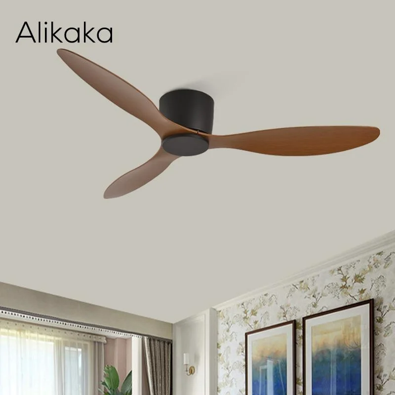 Low Floor White Ceiling Fans Without Lights 35w Dc Ceiling Fan With Remote Control Decorative Home Fan No Lamp 220v