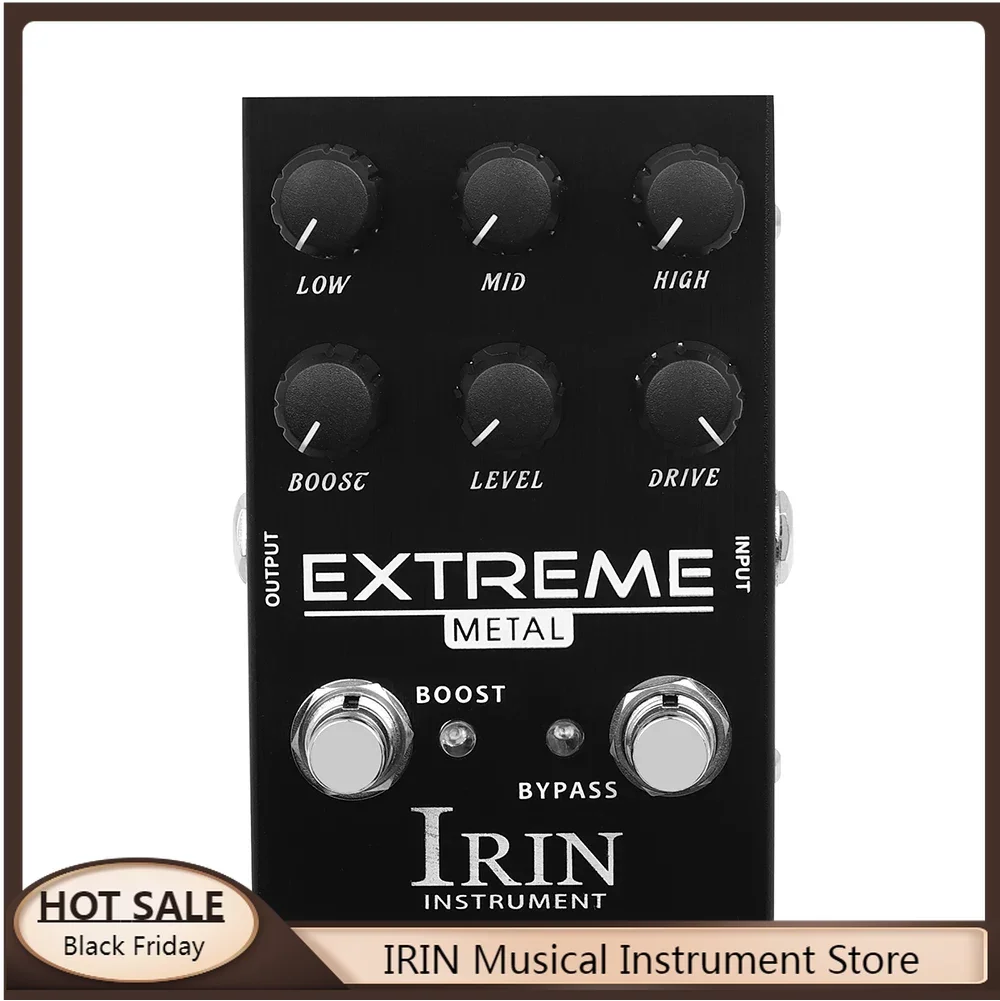 

IRIN AN-42 EXTREME Metal Pedal Effect Distortion Pedal High Gain Overdrive Pedal True Bypass Guitar Parts & Accessories