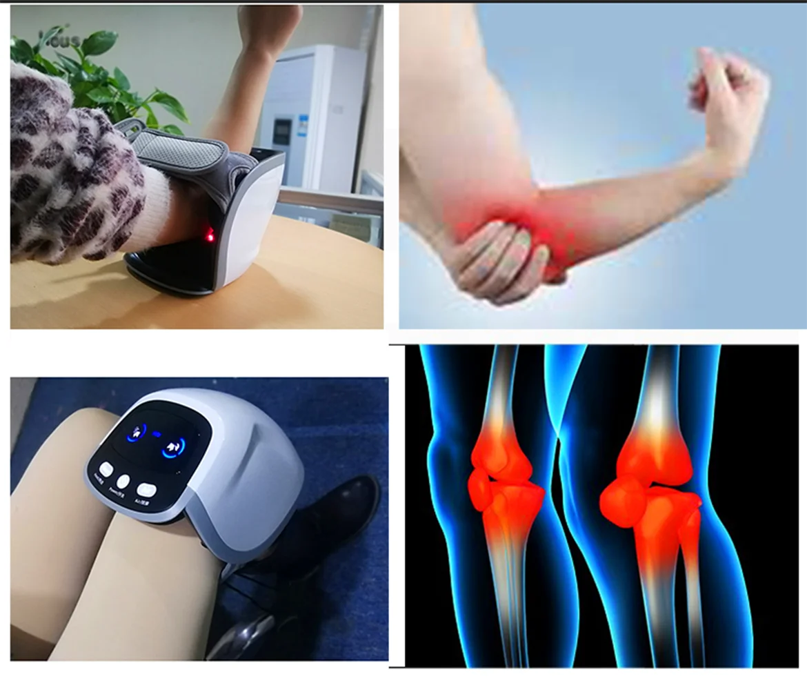 

Компрессионный и Вибрационный Электрический беспроводной инфракрасный массажер от артрита для суставов коленей и плеч с подогревом