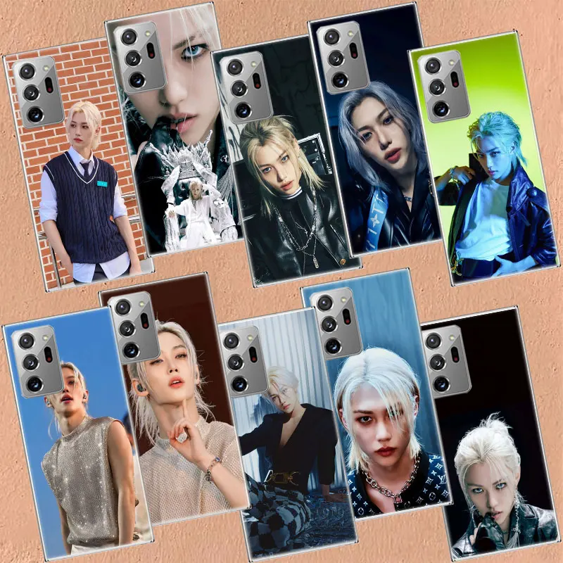 Чехол для телефона F-Felix Lee SKZ Samsung Galaxy S22 S25+ Ultra S21 Plus Capa S20 S24 S23 FE S10 прозрачный