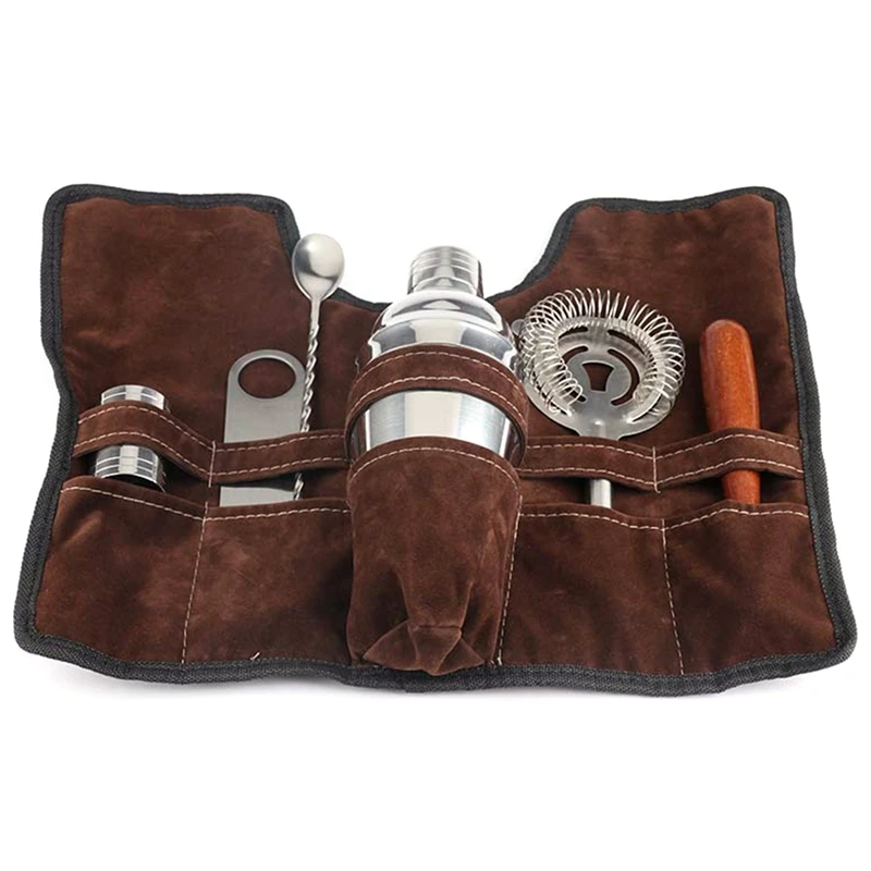 

Cocktail Shaker Set Stainless Steel Bartender Kit Cocktail Whisk Bar Tools Wine Shakers for Party 350Ml