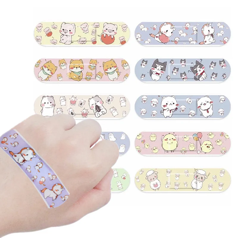 

120pcs/lot Cartoon Waterproof Band Aid for Children Adhesive Plaster Bandage Wound Strips Heal Patch Woundplast Curitas Utensils