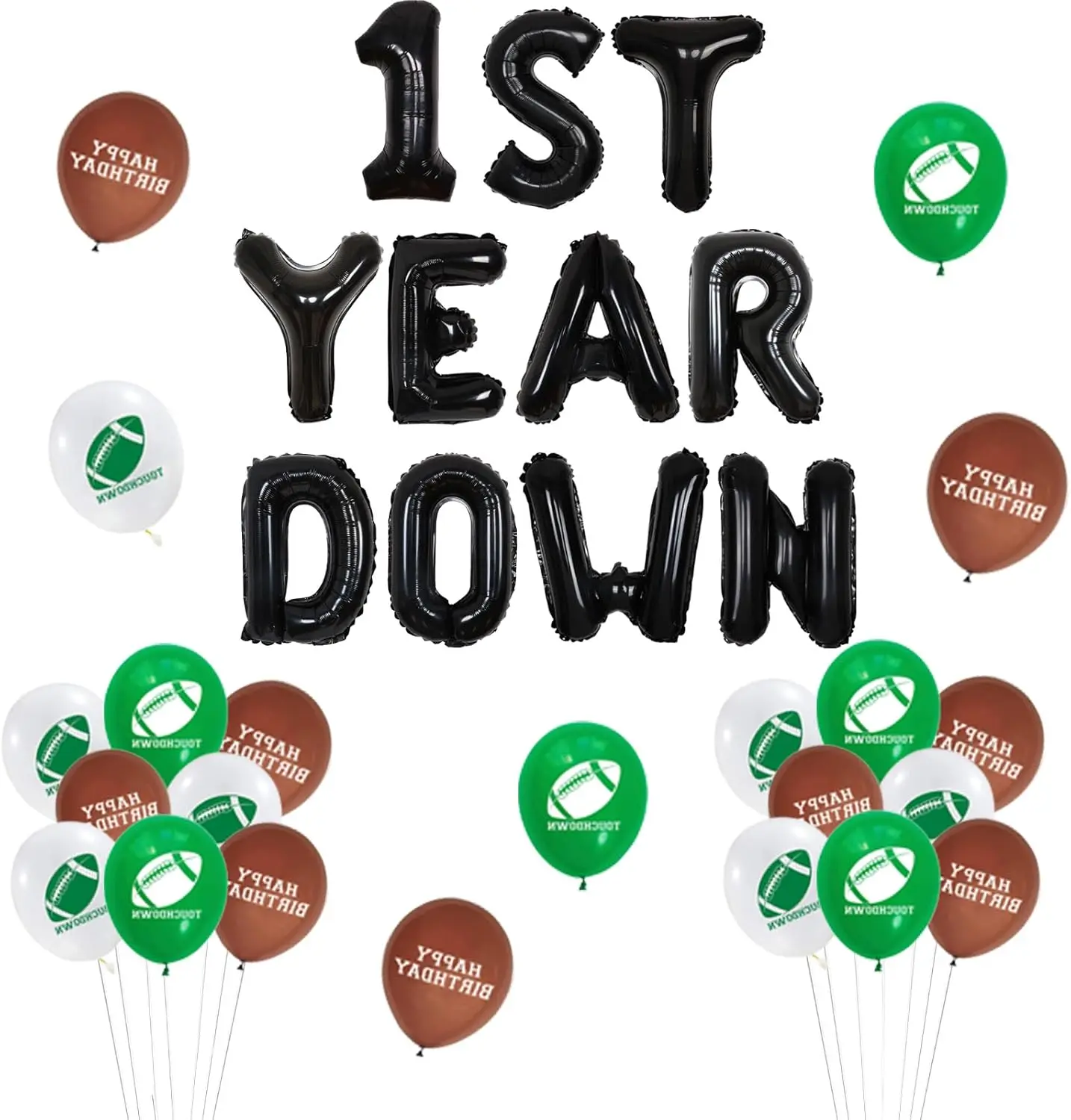 Fangleland Football Декор для вечеринки в честь первого дня рождения баннер на первый год