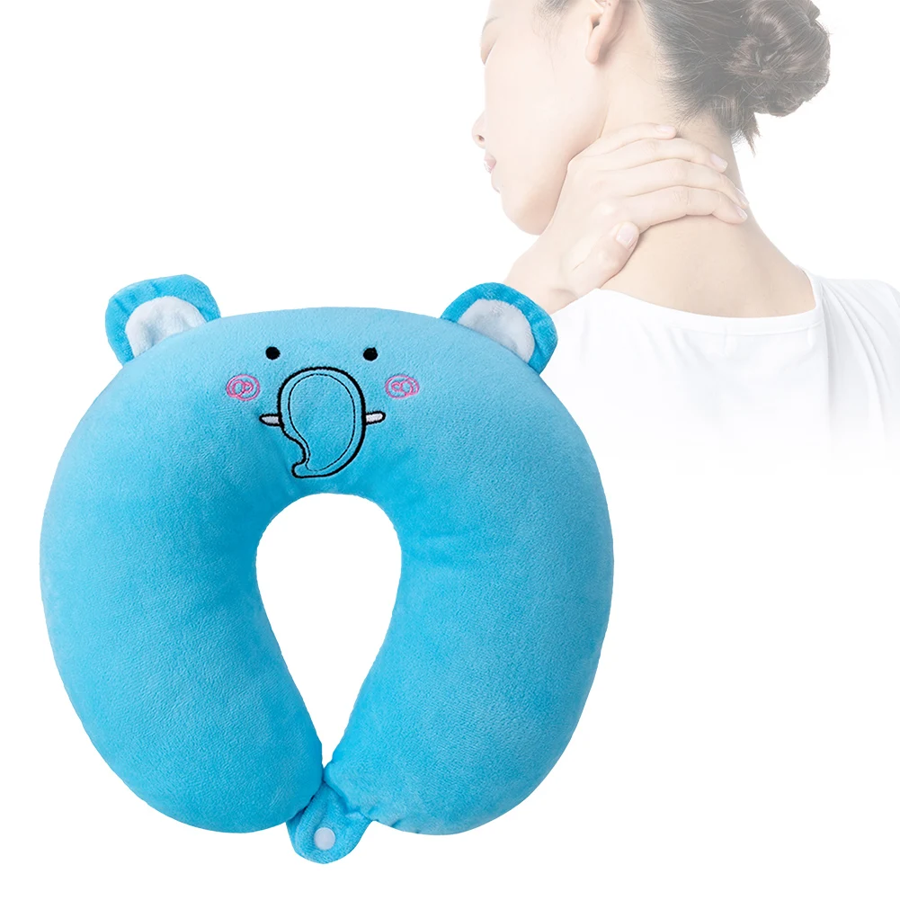 

Симпатичный супермягкий подголовник Kartoon для путешествий U-образная подушка для сна дома офиса машины самолета моющаяся легкая подушка для ...