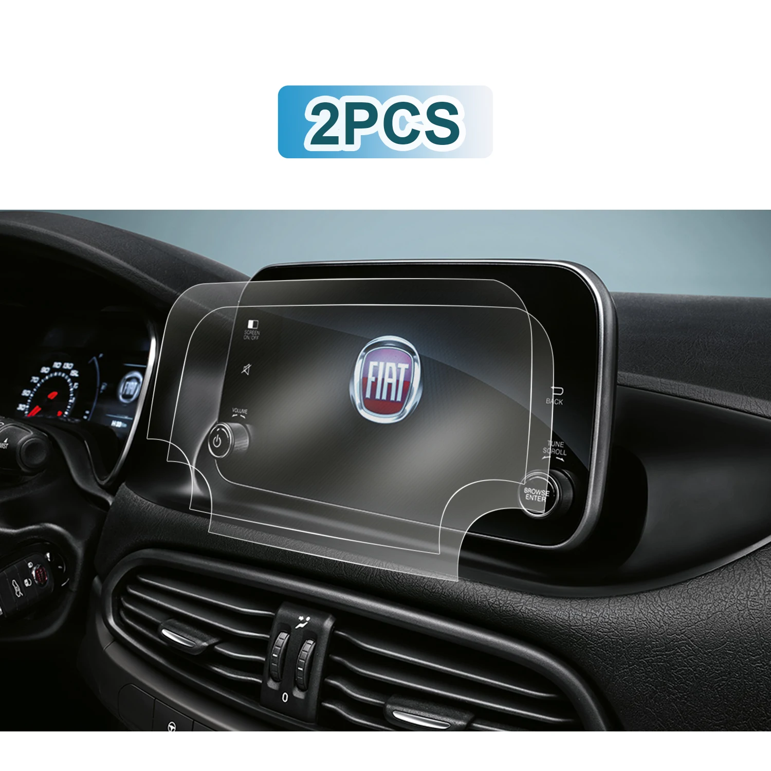 

LFOTPP PET защита для экрана для Fiat Tipo Uconnect 7 дюймов 2016 2017 2018 Автомобильный мультимедийный радиодисплей авто аксессуары для интерьера