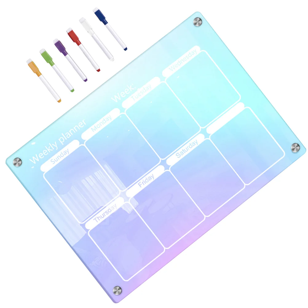 

Dry Erase Board Magnetic Planner Note Schedule Daily Planning Kitchen Weekly Fridge Acrylic