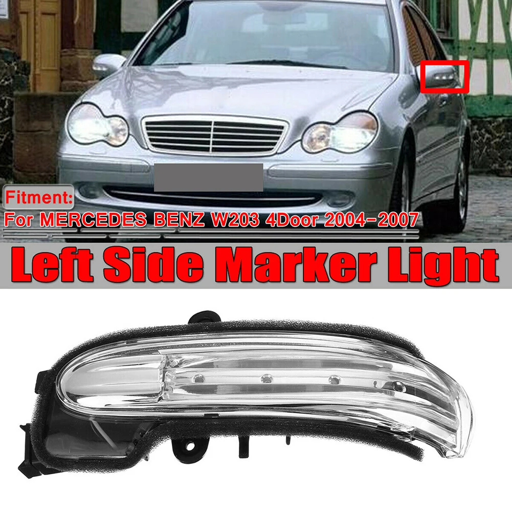 

Автомобильный левый Поворотный Светильник для зеркала двери для Mercedes W203 4Door 2004-2007 A2038201521 Прямая замена зеркального освещения s