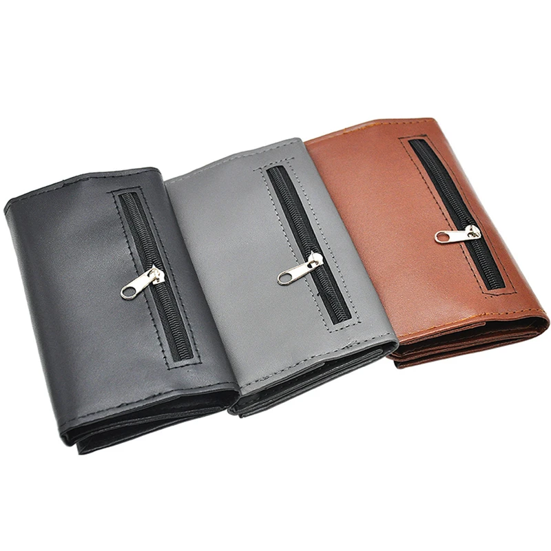 PU Leather Tobacco Pouch Bag Case Portable Cigarette Rolling Pipe Tobacco Case Wallet Bag Tip Paper Holder Bag Smoke Accessories