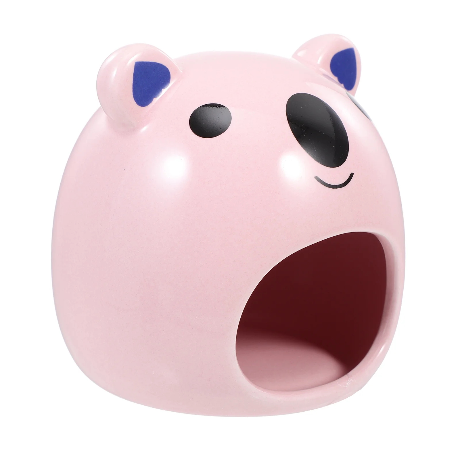 

Hamster House Ceramic Hideout Pet Animal Hut Cage Bath Mini Habitat Nesting Critter Cave Cooling Sleeping Sand Hide Bed Hideaway