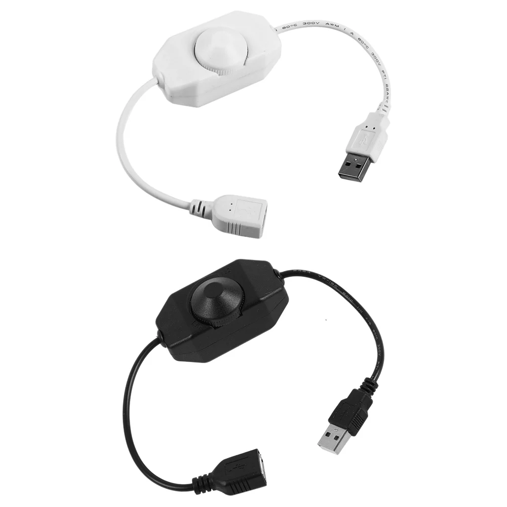 

DC 5V Stepless USB Manual Knob LED Dimmer Switch for LED Strip Light 1 Channel Brightness Adjustment Controller