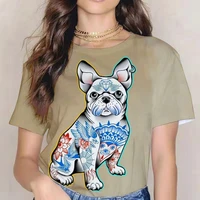 womens top yorkshire terrier 3d dog print casual summer mens and womens short sleeved shirt fashion casual round neck t shirt