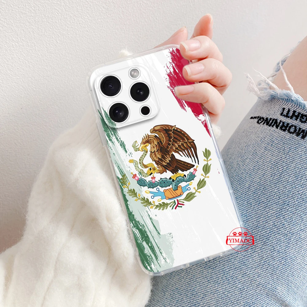 Черный мягкий чехол с флагом Мексики для Tecno POP 4 Pro 5 5P Camon 15 18 18T 18I 19 Spark 8P 8C 7T GO Pova 3 KD7