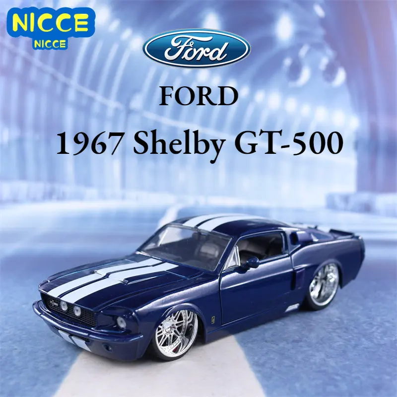 

Nicce 1:24 1967 Shelby GT-500 High Simulation Diecast Car Metal Alloy Model Car Ford Toys for Children Gift Collection J182