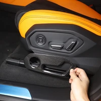 for lamborghini urus 2018 2021 real carbon fiber car interior seat switch panel decoration stickers car accessories