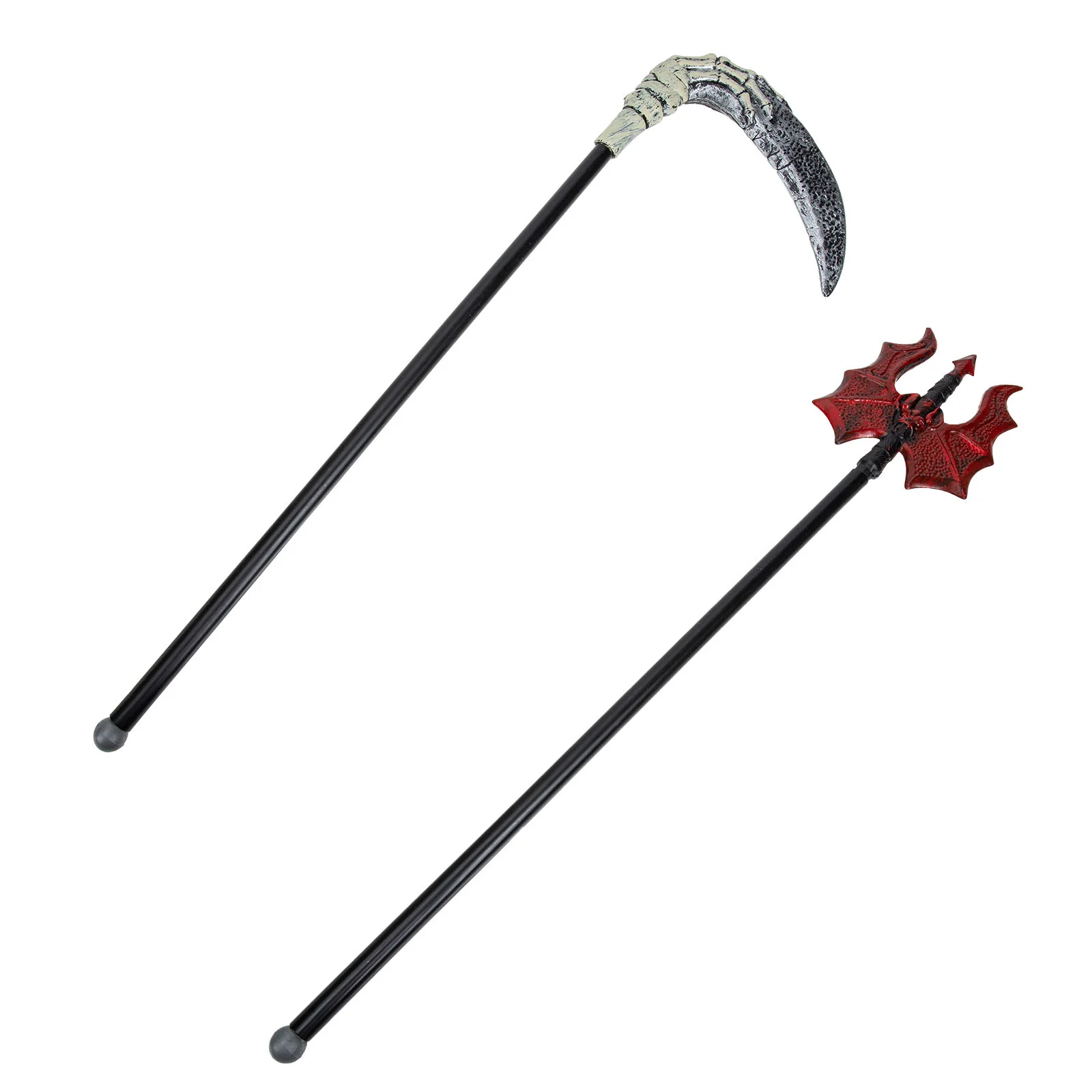 

Костюм дьявола Scythe, захватывающий жнец, реквизит, вилка для Хэллоуина, тройная игрушка, реквизит